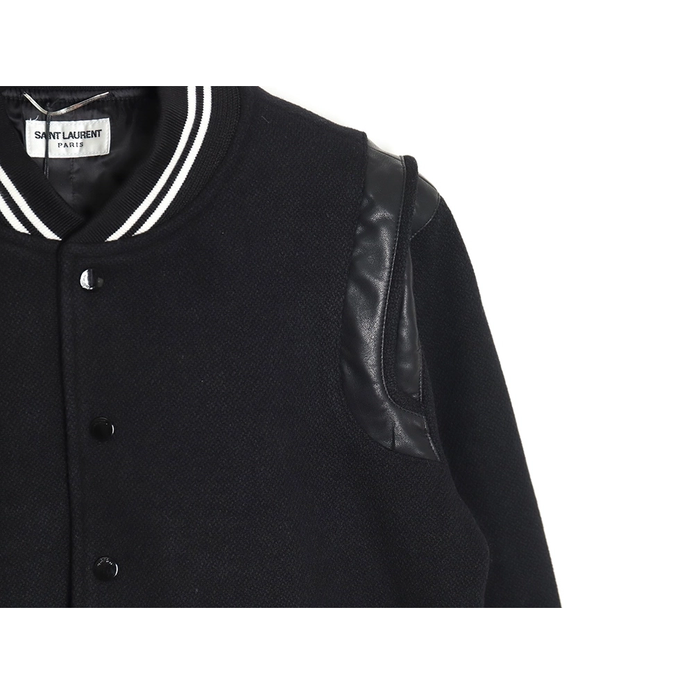 Saint Laurent Paris wool baseball jacket,Saint Laurent Jacket,Jacket,APPAREL