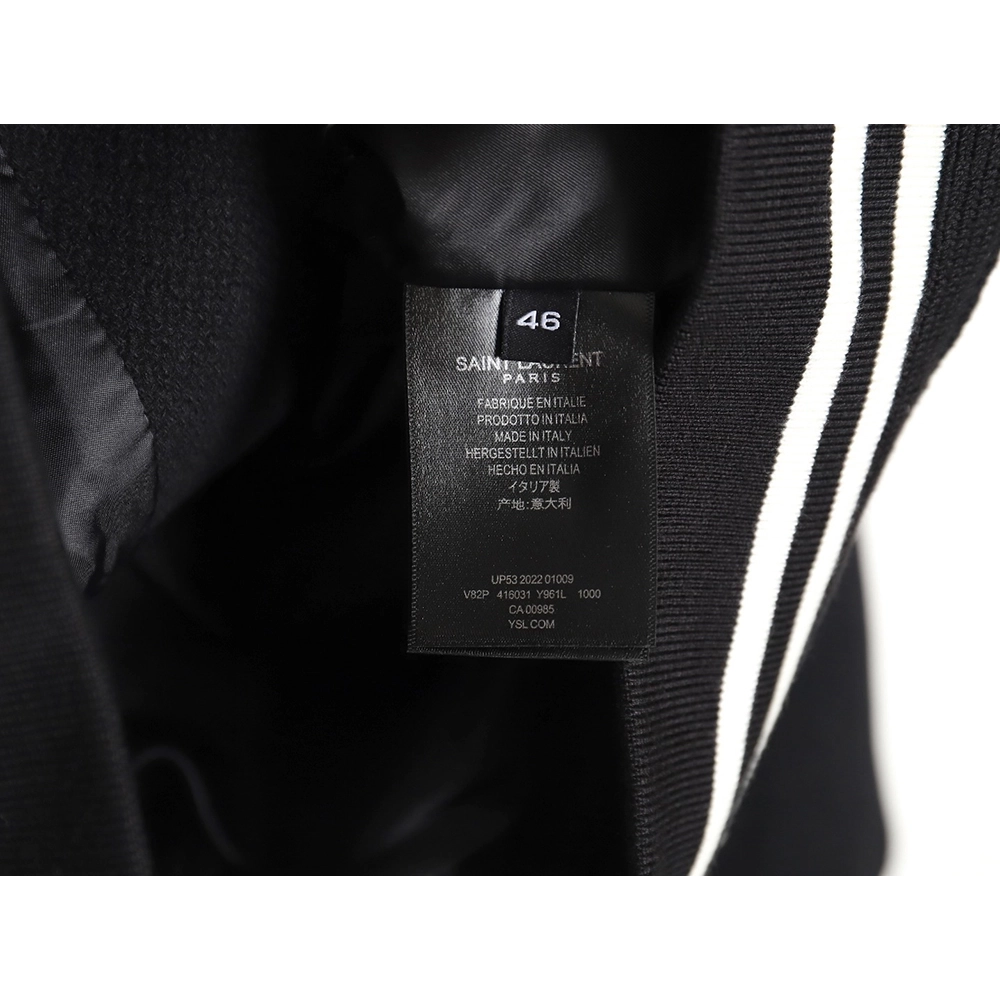 Saint Laurent Paris wool baseball jacket,Saint Laurent Jacket,Jacket,APPAREL