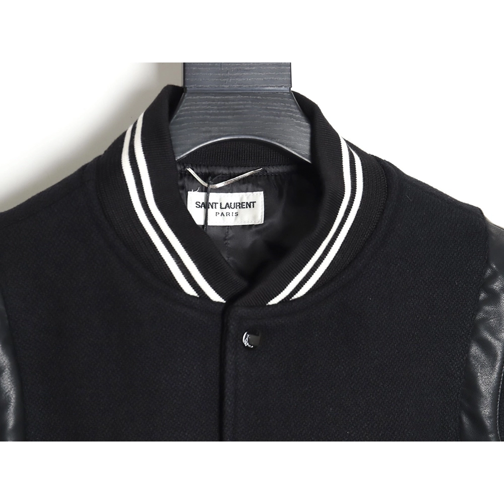 Saint Laurent Paris wool baseball jacket,Saint Laurent Jacket,Jacket,APPAREL