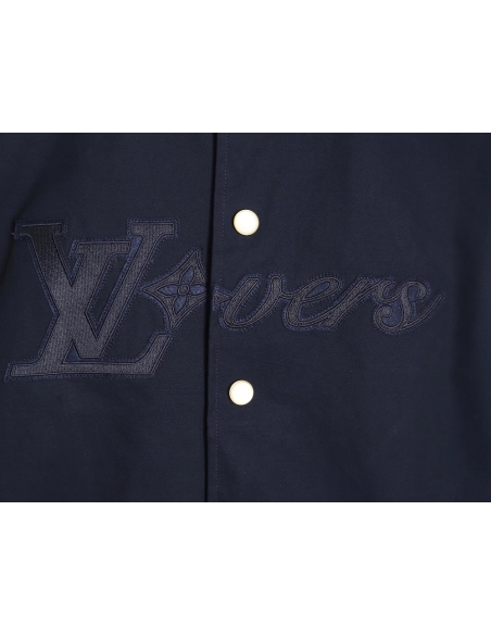 Louis Vuitton Chest Lettering Cotton Jacket,Louis Vuitton Jacket,Jacket,APPAREL