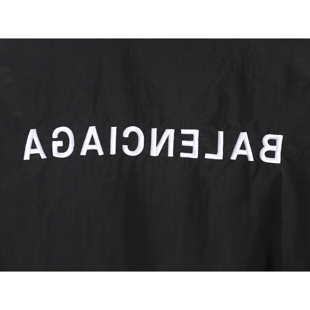 Balenciaga mirrored lettering embroidered windbreaker jacket TSK1,Balenciaga Jacket,Jacket,APPAREL