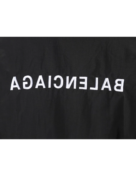 Balenciaga mirrored lettering embroidered windbreaker jacket TSK1,Balenciaga Jacket,Jacket,APPAREL