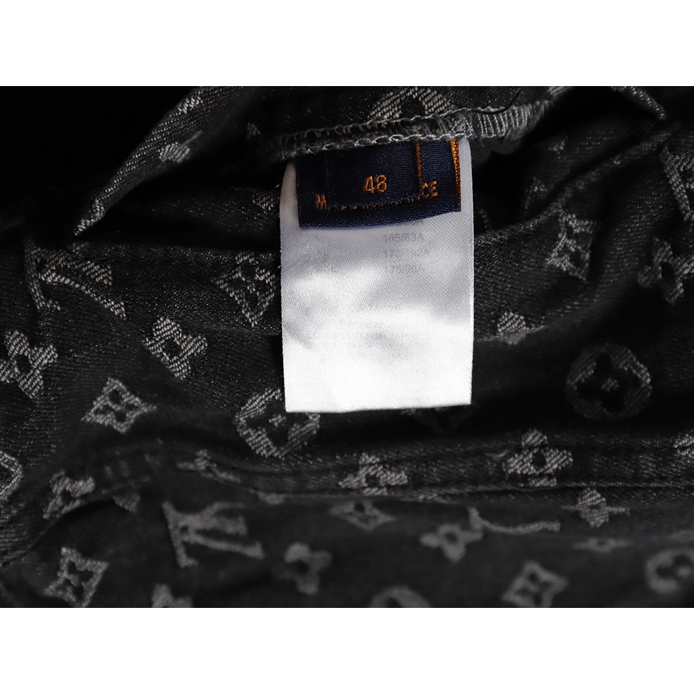 Louis vuitton Supreme joint full print denim jacket TSK1,Louis Vuitton Jacket,Jacket,APPAREL