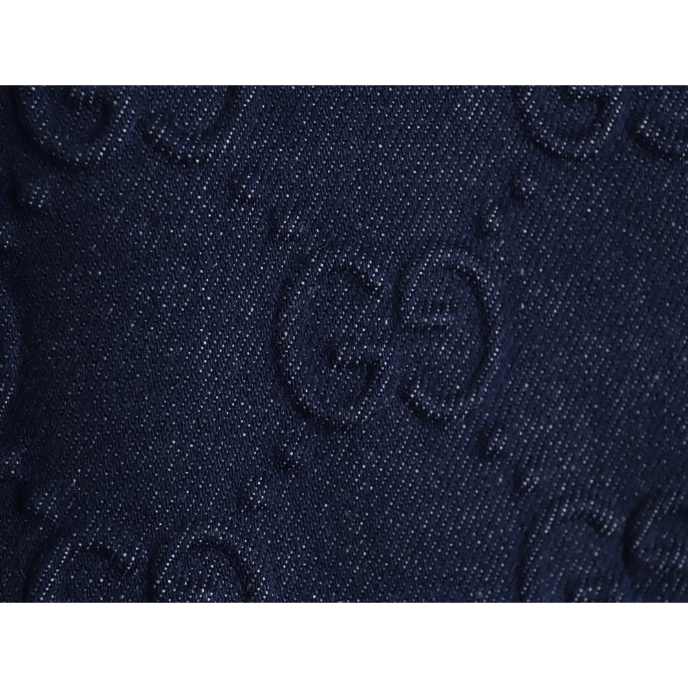 Gucci embossed denim longsleeved jacket,Gucci Jacket,Jacket,APPAREL