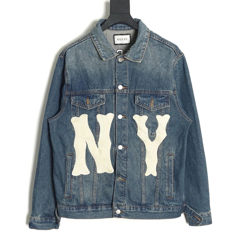 Gucci Yankees joint embroidered patch jacket,Gucci Jacket,Jacket,APPAREL