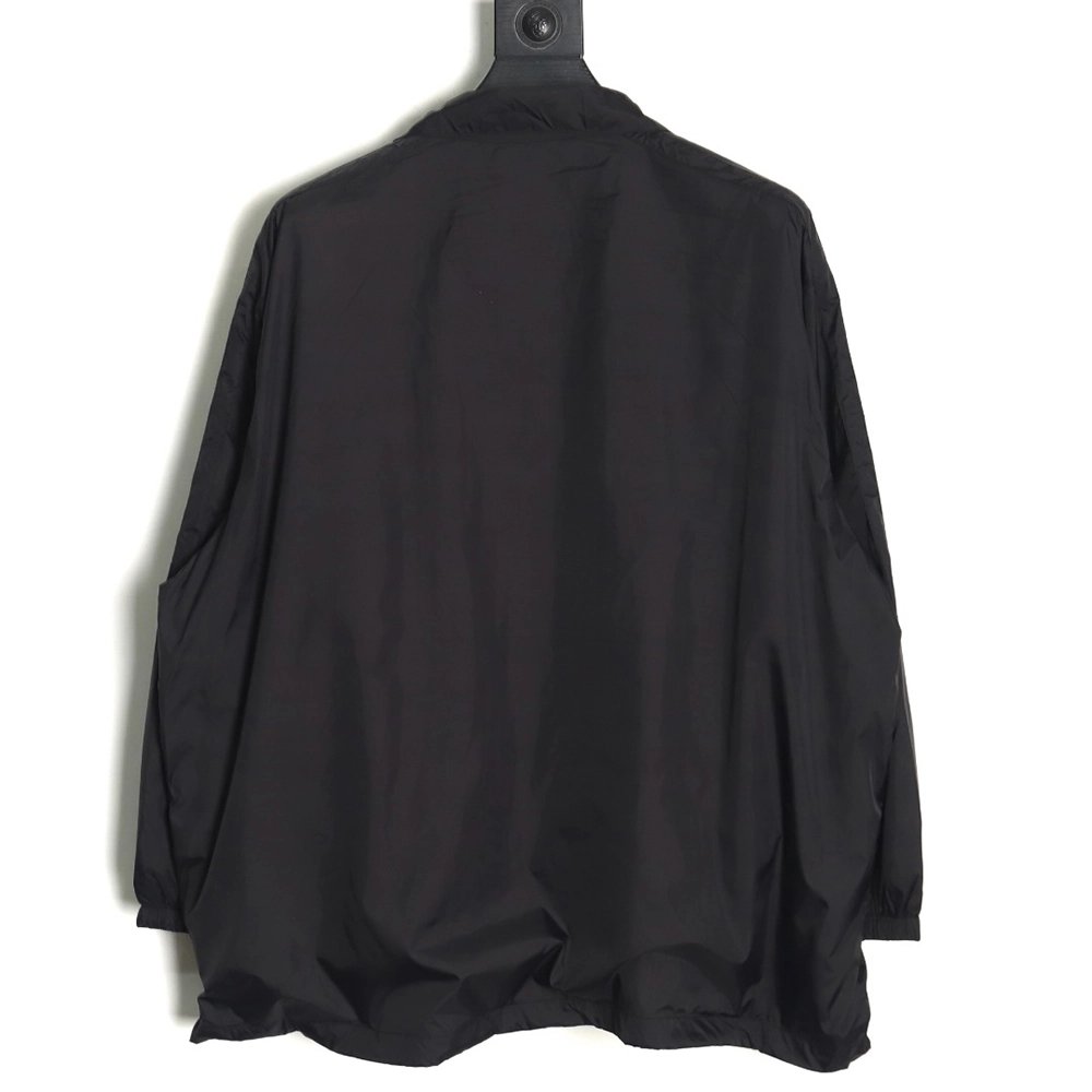 Balenciaga patchwork slogan windbreaker jacket TSK4,Balenciaga Jacket,Jacket,APPAREL