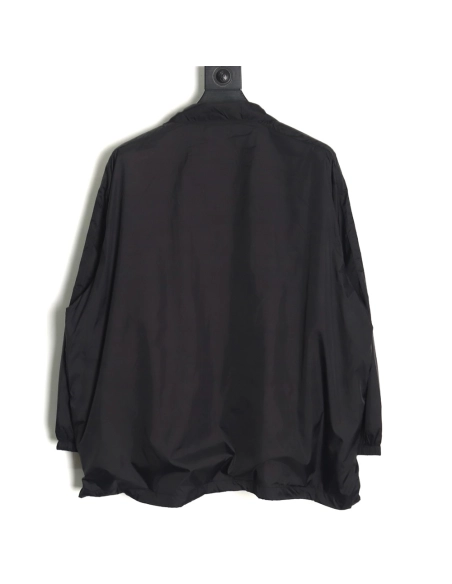 Balenciaga patchwork slogan windbreaker jacket TSK4,Balenciaga Jacket,Jacket,APPAREL