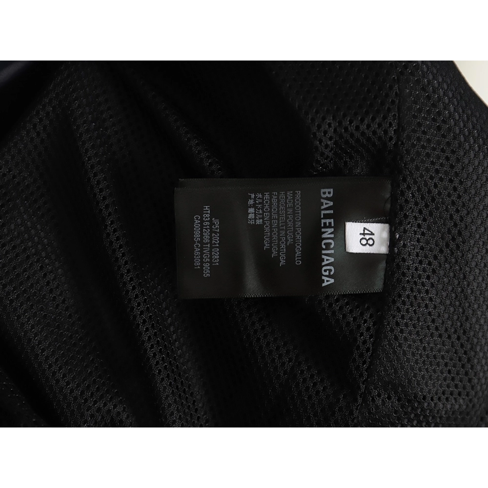 Balenciaga patchwork slogan windbreaker jacket TSK4,Balenciaga Jacket,Jacket,APPAREL