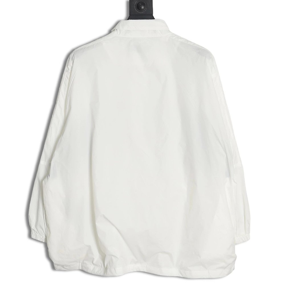 Balenciaga patchwork slogan windbreaker jacket TSK3,Balenciaga Jacket,Jacket,APPAREL