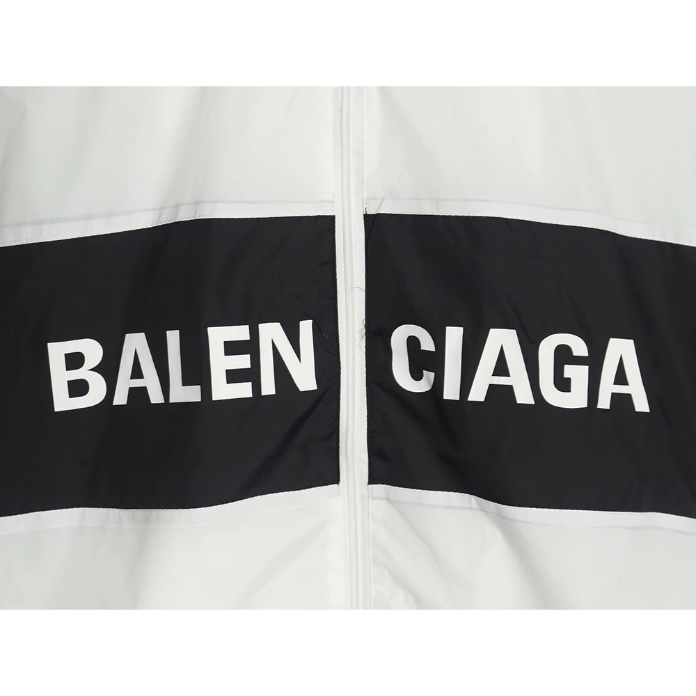 Balenciaga patchwork slogan windbreaker jacket TSK3,Balenciaga Jacket,Jacket,APPAREL
