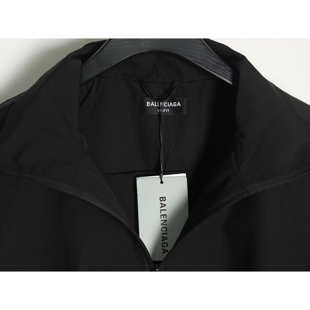 Balenciaga patchwork slogan windbreaker jacket TSK2,Balenciaga Jacket,Jacket,APPAREL