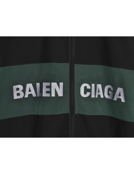 Balenciaga patchwork slogan windbreaker jacket TSK2,Balenciaga Jacket,Jacket,APPAREL