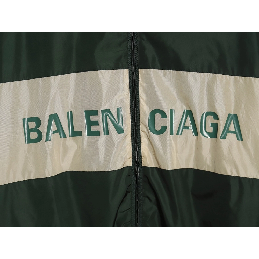 Balenciaga patchwork slogan windbreaker jacket TSK1,Balenciaga Jacket,Jacket,APPAREL