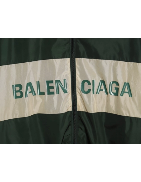 Balenciaga patchwork slogan windbreaker jacket TSK1,Balenciaga Jacket,Jacket,APPAREL