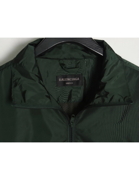 Balenciaga patchwork slogan windbreaker jacket TSK1,Balenciaga Jacket,Jacket,APPAREL