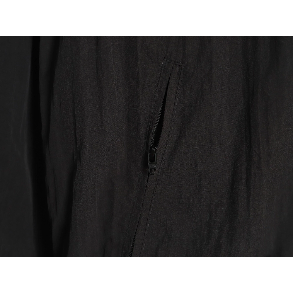 Balenciaga 3B embroidered allblack sports suit jacket,Balenciaga Jacket,Jacket,APPAREL
