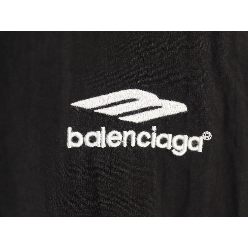 Balenciaga 3B embroidered allblack sports suit jacket,Balenciaga Jacket,Jacket,APPAREL