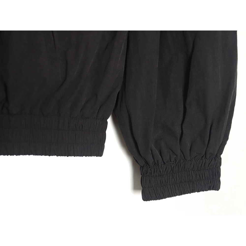 Balenciaga 3B embroidered allblack sports suit jacket,Balenciaga Jacket,Jacket,APPAREL