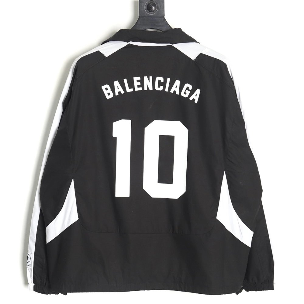Balenciaga 10 patchwork football training jacket,Balenciaga Jacket,Jacket,APPAREL