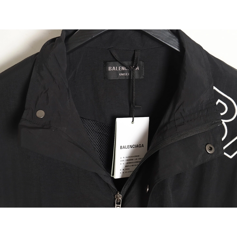 Balenciaga Blank Letter Embroidered Sports Suit Jacket,Balenciaga Jacket,Jacket,APPAREL