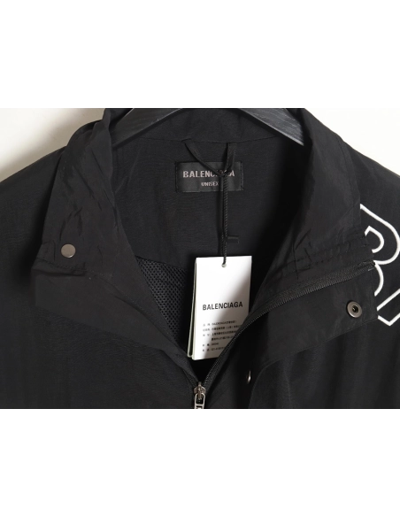 Balenciaga Blank Letter Embroidered Sports Suit Jacket,Balenciaga Jacket,Jacket,APPAREL