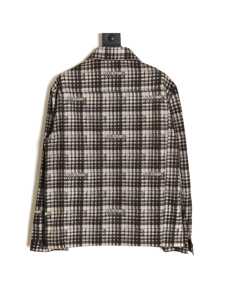 Louis Vuitton plaid denim longsleeved shirt jacket,Louis Vuitton Jacket,Jacket,APPAREL