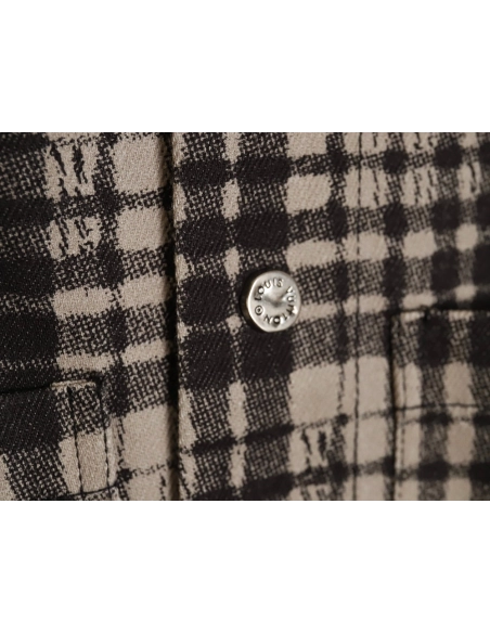 Louis Vuitton plaid denim longsleeved shirt jacket,Louis Vuitton Jacket,Jacket,APPAREL