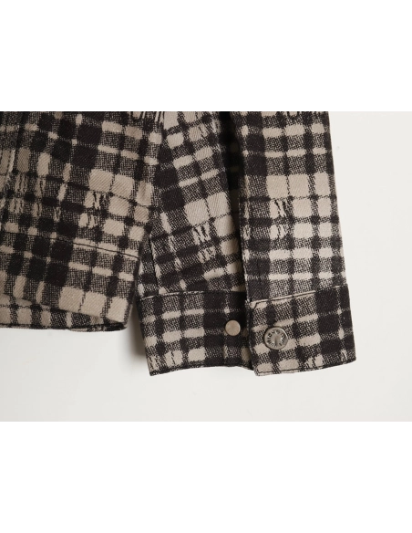 Louis Vuitton plaid denim longsleeved shirt jacket,Louis Vuitton Jacket,Jacket,APPAREL