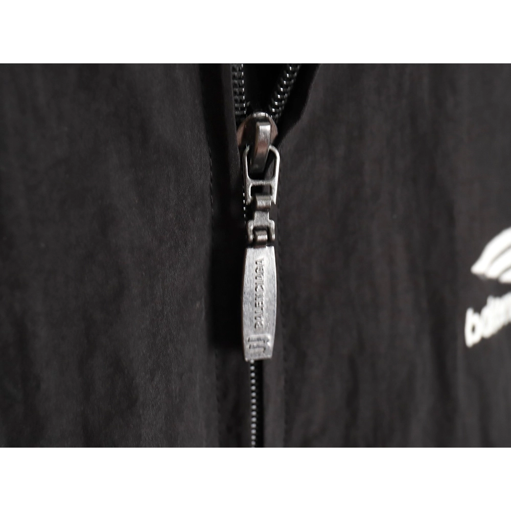Balenciaga 24SS 3B embroidered all black sports suit jacket,Balenciaga Jacket,Jacket,APPAREL
