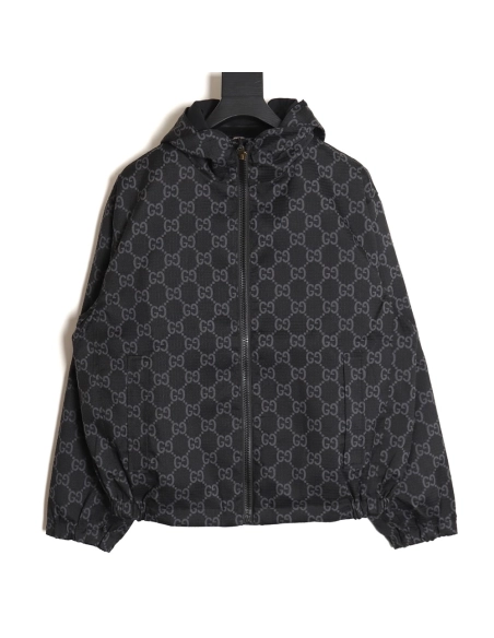 Gucci reversible presbyopic dragon plaid jacket,Gucci Jacket,Jacket,APPAREL