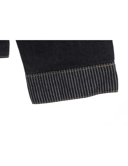 LV cobranded NIGO stitching contrasting denim jacket,Louis Vuitton Jacket,Jacket,APPAREL