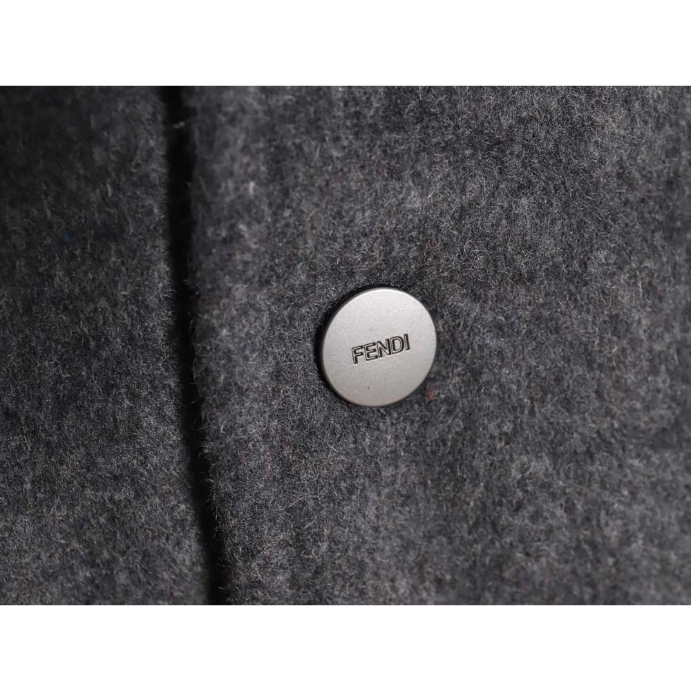 FENDI Fendi FD 22FW allover jacquard FF doublesided wool bomber jacket,Fendi Jacket,Jacket,APPAREL