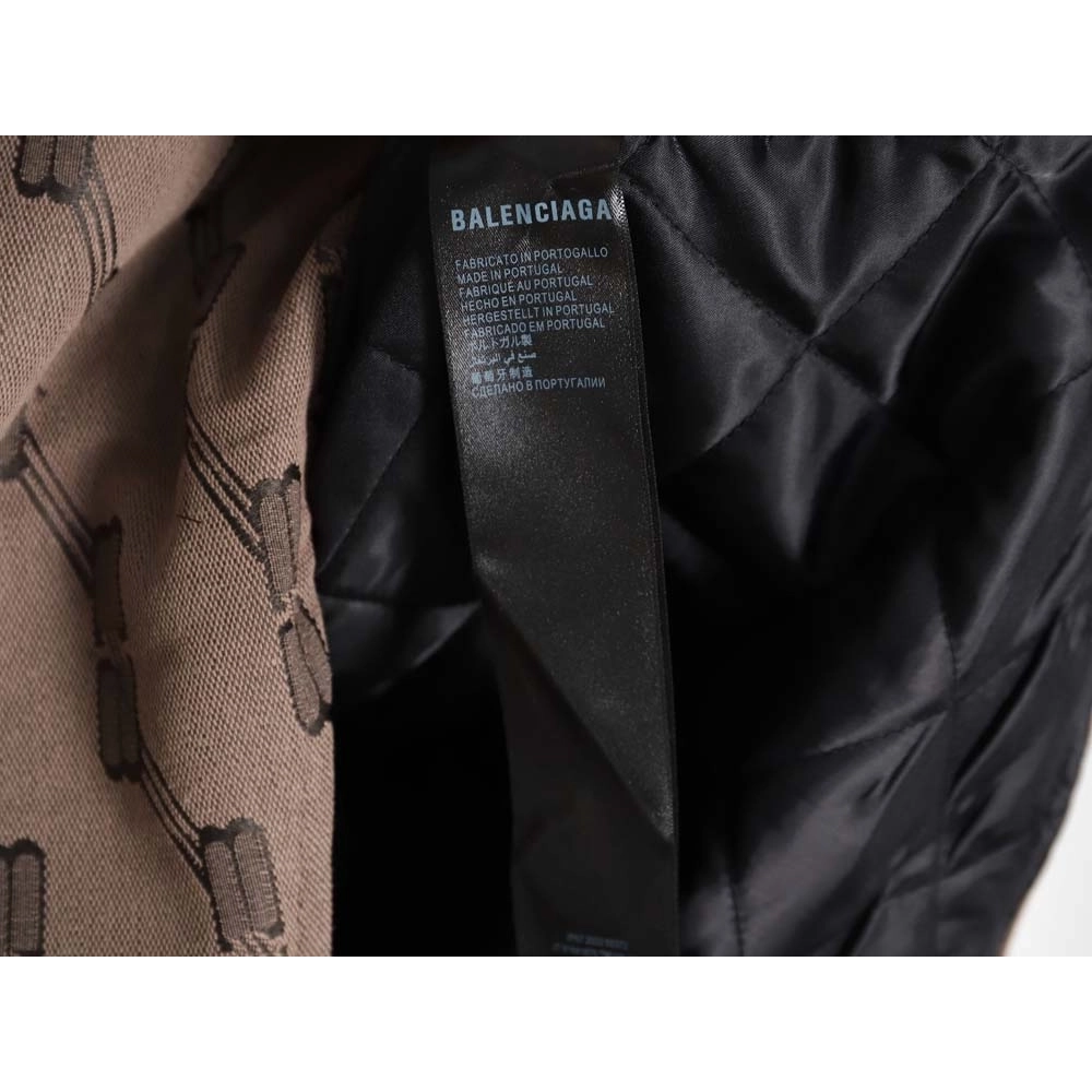 Balenciaga BLCG 23FW new standard double B lock jacquard lapel shirt cotton jacket,Balenciaga Jacket,Jacket,APPAREL