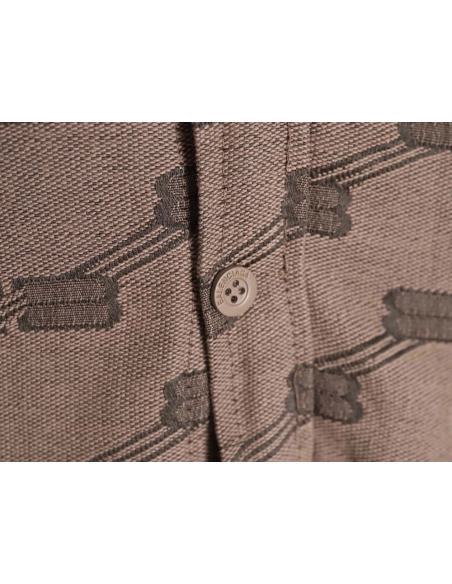Balenciaga BLCG 23FW new standard double B lock jacquard lapel shirt cotton jacket,Balenciaga Jacket,Jacket,APPAREL