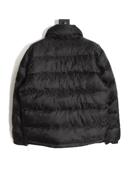 Dior 20FW allover printed dark pattern diamond down jacket,Dior Jacket,Jacket,APPAREL