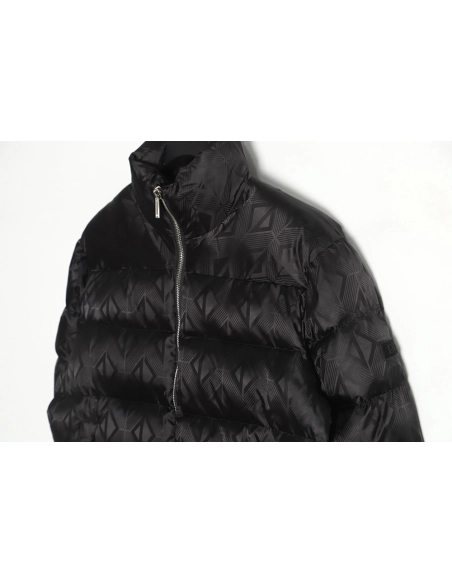 Dior 20FW allover printed dark pattern diamond down jacket,Dior Jacket,Jacket,APPAREL