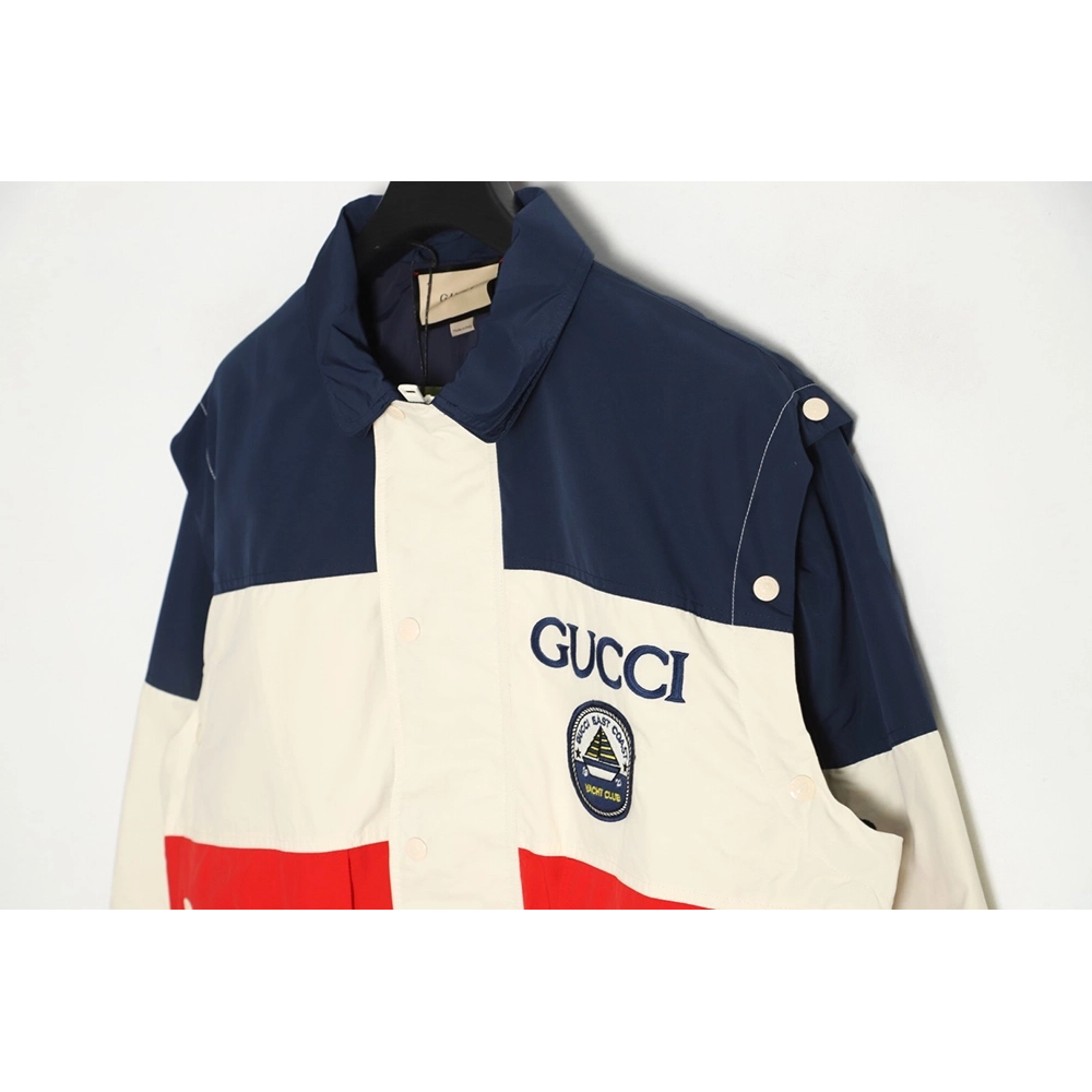 Gucci 2023 Autumn and Winter New Style Contrast Color Casual TwoWear Vest Jacket,Gucci Jacket,Jacket,APPAREL