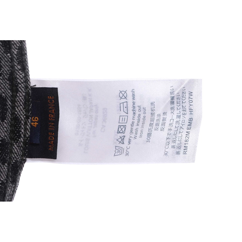 Louis Vuitton joint NIGO checkerboard denim jacket,Louis Vuitton Jacket,Jacket,APPAREL