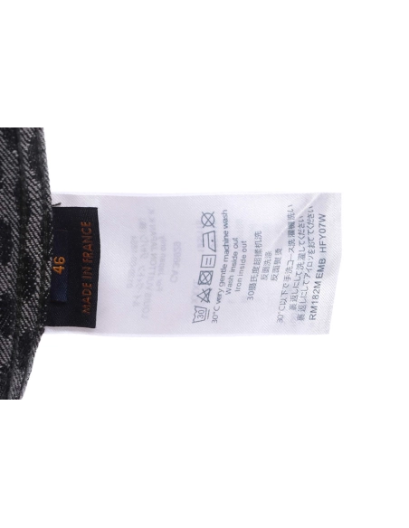 Louis Vuitton joint NIGO checkerboard denim jacket,Louis Vuitton Jacket,Jacket,APPAREL