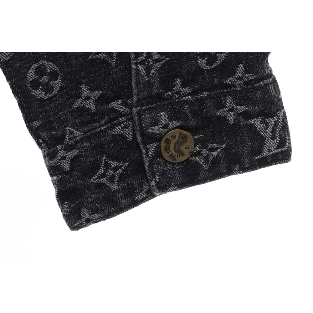 Louis Vuitton joint NIGO checkerboard denim jacket,Louis Vuitton Jacket,Jacket,APPAREL