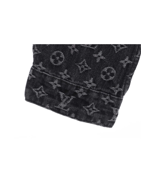 Louis Vuitton joint NIGO checkerboard denim jacket,Louis Vuitton Jacket,Jacket,APPAREL