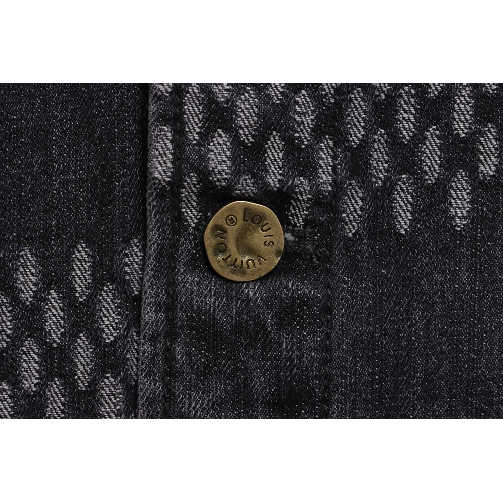 Louis Vuitton joint NIGO checkerboard denim jacket,Louis Vuitton Jacket,Jacket,APPAREL