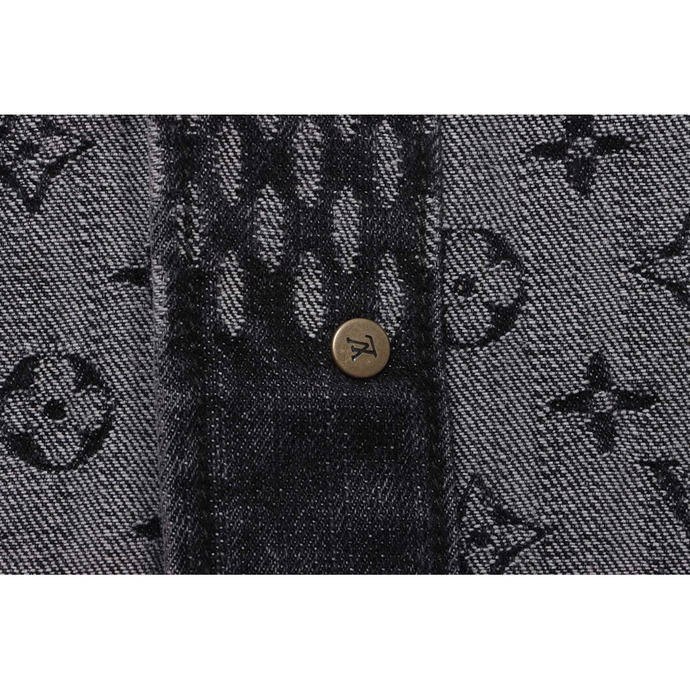 Louis Vuitton joint NIGO checkerboard denim jacket,Louis Vuitton Jacket,Jacket,APPAREL