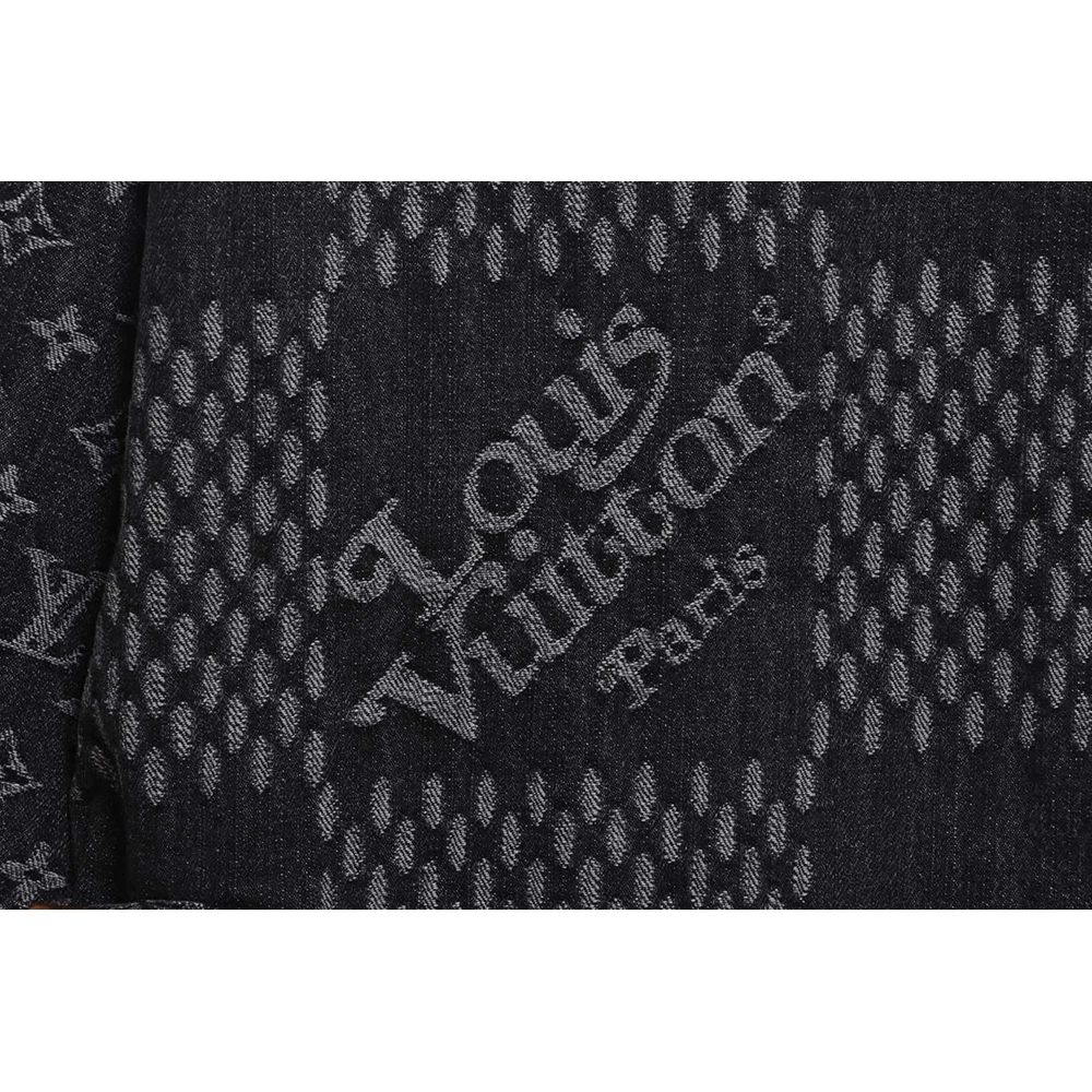 Louis Vuitton joint NIGO checkerboard denim jacket,Louis Vuitton Jacket,Jacket,APPAREL