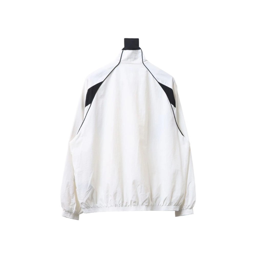 Balenciaga red and white stitching sports jacket,Balenciaga Jacket,Jacket,APPAREL