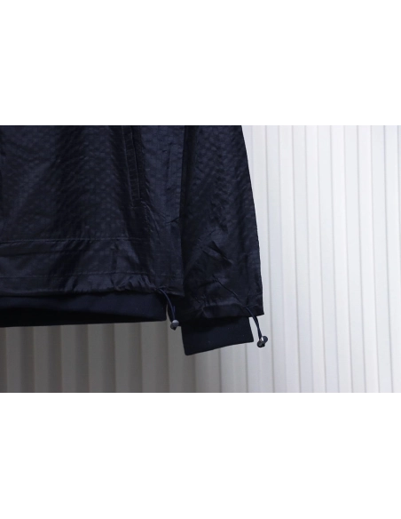 Thom Browne double layer four bar woven stand collar jacket TSK1,Thom Browne Jacket,Jacket,APPAREL