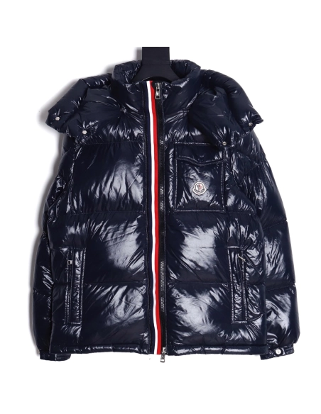 Moncler 23FW GRENOBLE series knitted patchwork down stand collar casual jacket,Moncler Jacket,Jacket,APPAREL
