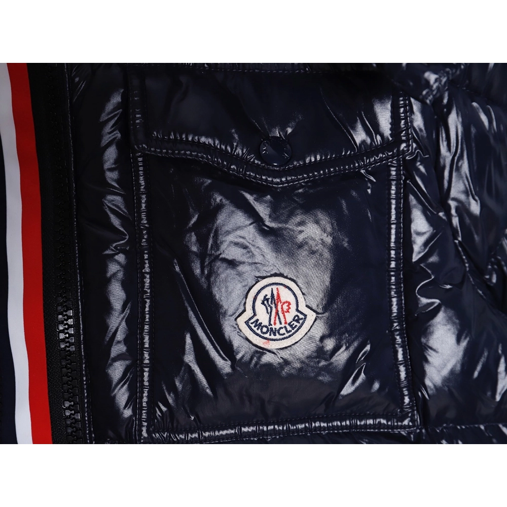 Moncler 23FW GRENOBLE series knitted patchwork down stand collar casual jacket,Moncler Jacket,Jacket,APPAREL
