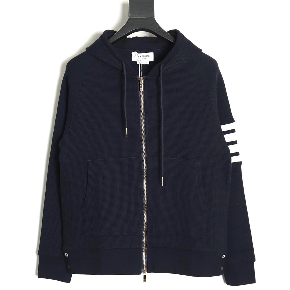 Thom Browne Classic Waffle Jacket TSK3,Thom Browne Jacket,Jacket,APPAREL