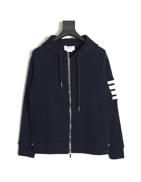 Thom Browne Classic Waffle Jacket TSK3,Thom Browne Jacket,Jacket,APPAREL